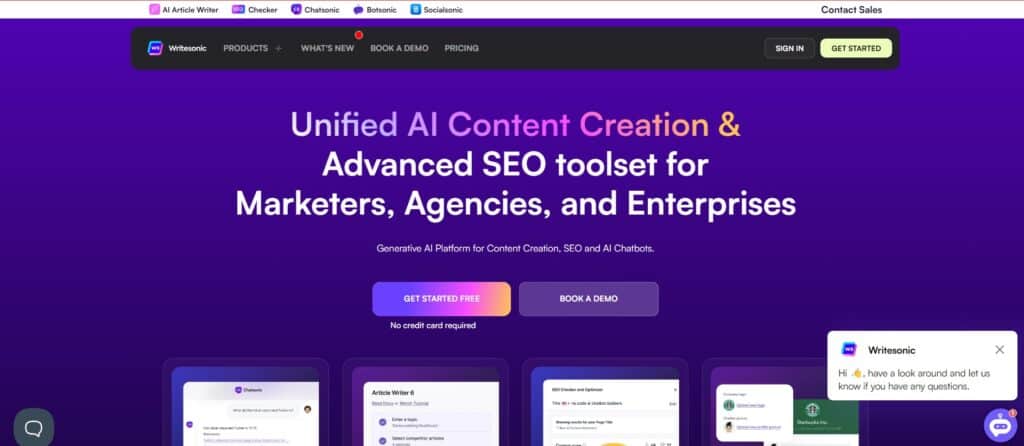 10+ Best 1-Click AI Blog Post Writing Tools -Writesonic