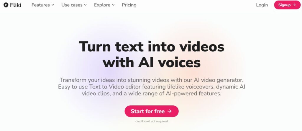 10 Powerful AI Video Generators With Freemium Plans - Fliki ai