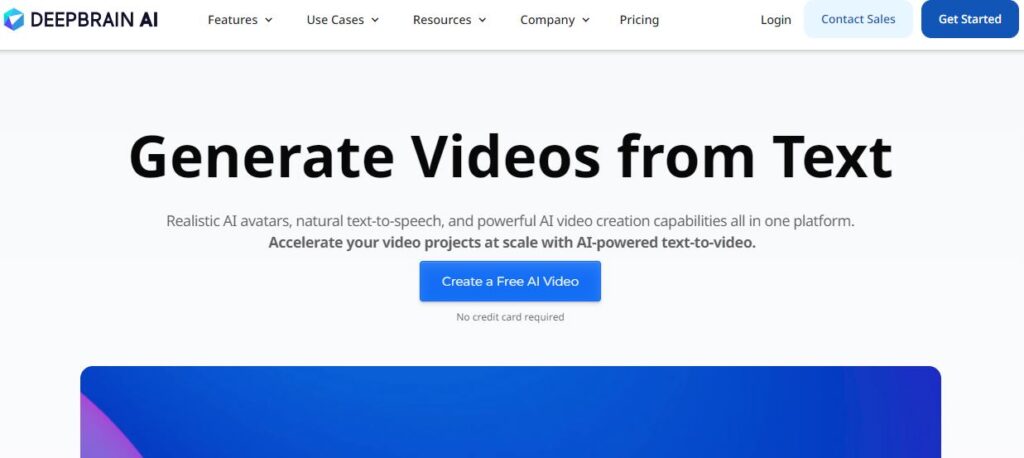 10 Powerful AI Video Generators With Freemium Plans - deepbrain ai