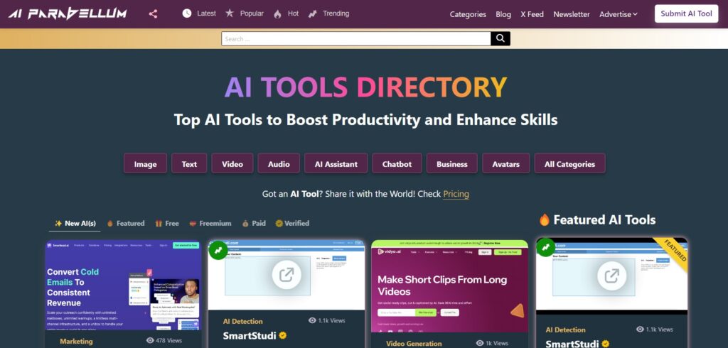 The top 10 free ai tool directories to explore - AI Parabelum