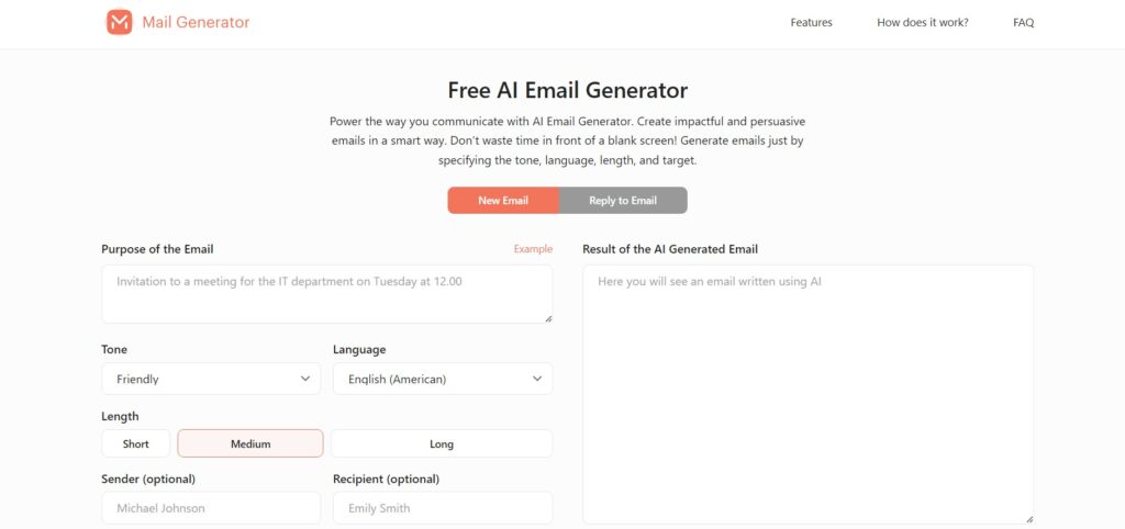 Top Lists of AI Email Generator - MailGenerator.ai