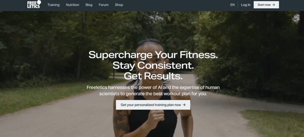 AI fitness and workout plan