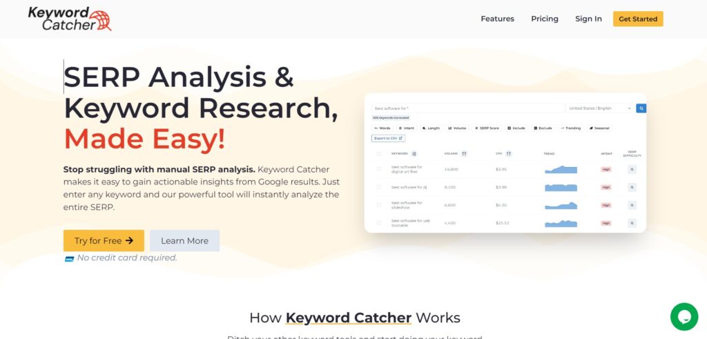 keyword catcher