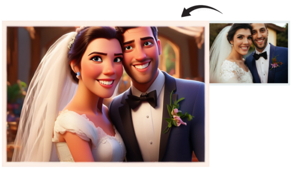 Personalised Cartoon Portrait From Photo - couple 2