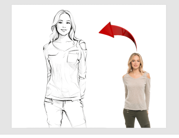 AI pencil sketch photo